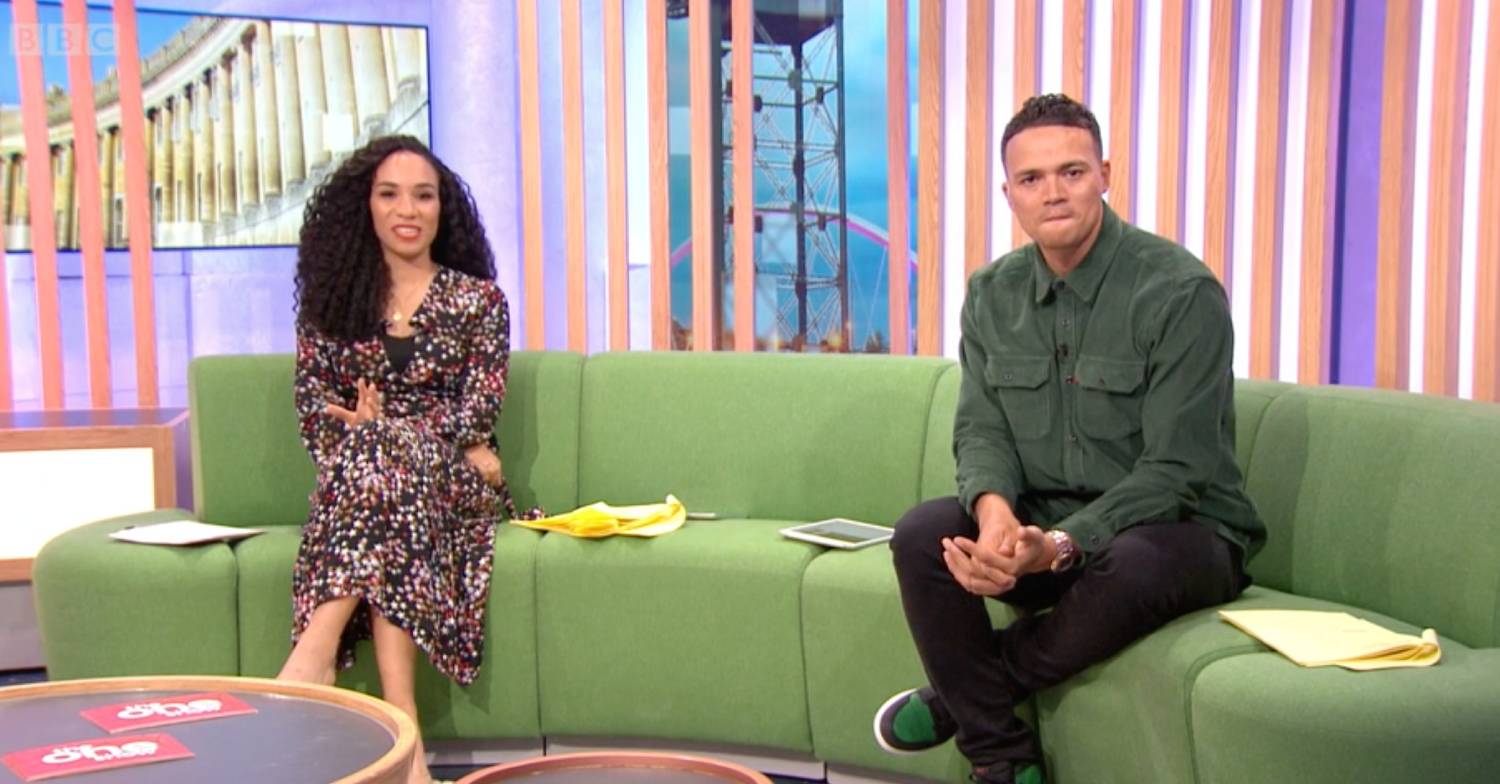 Monday night's The One Show was hosted by Michelle Ackerley and Jermaine Jenas