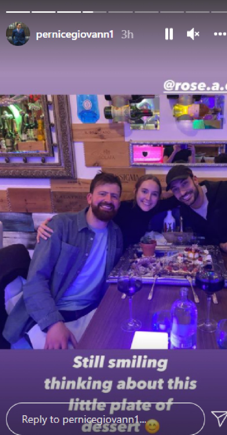 Giovanni Pernice with Rose Ayling-Ellis and her boyfriend