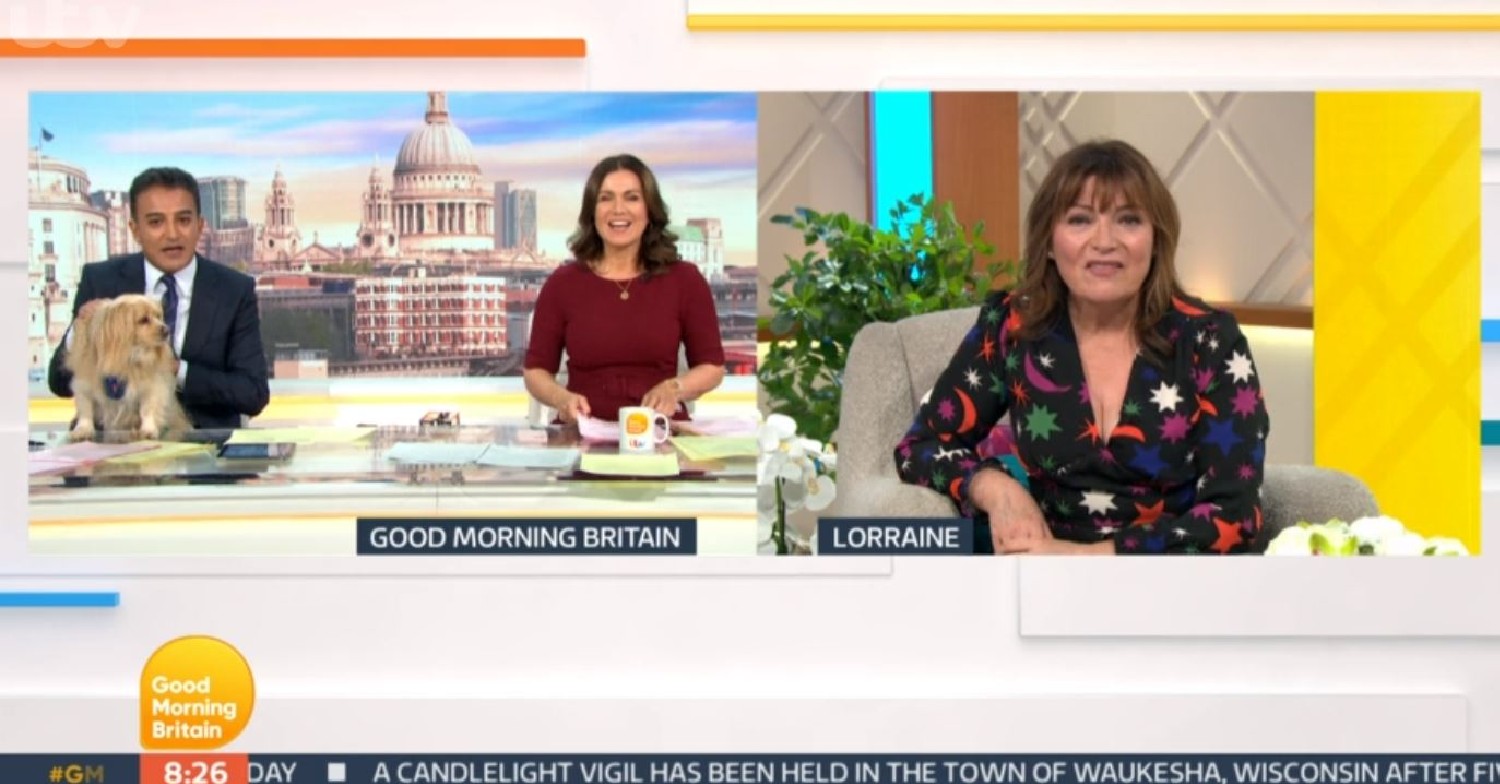 Adil Ray and Lorraine Kelly on GMB