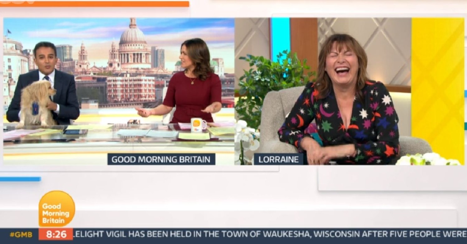 Adil Ray and Lorraine Kelly on GMB