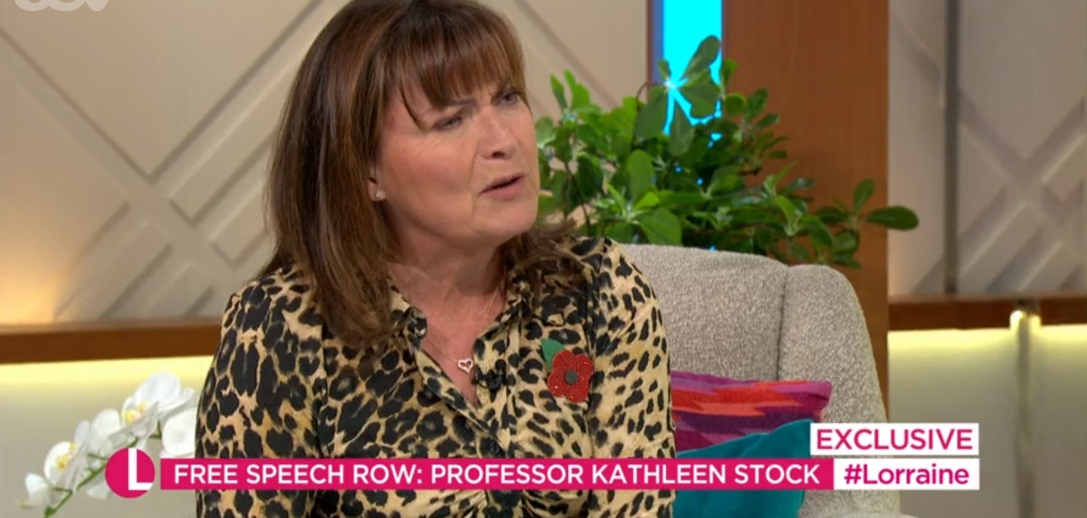 Lorraine viewers were divided about an interview with a controversial professor accused of transphobia today