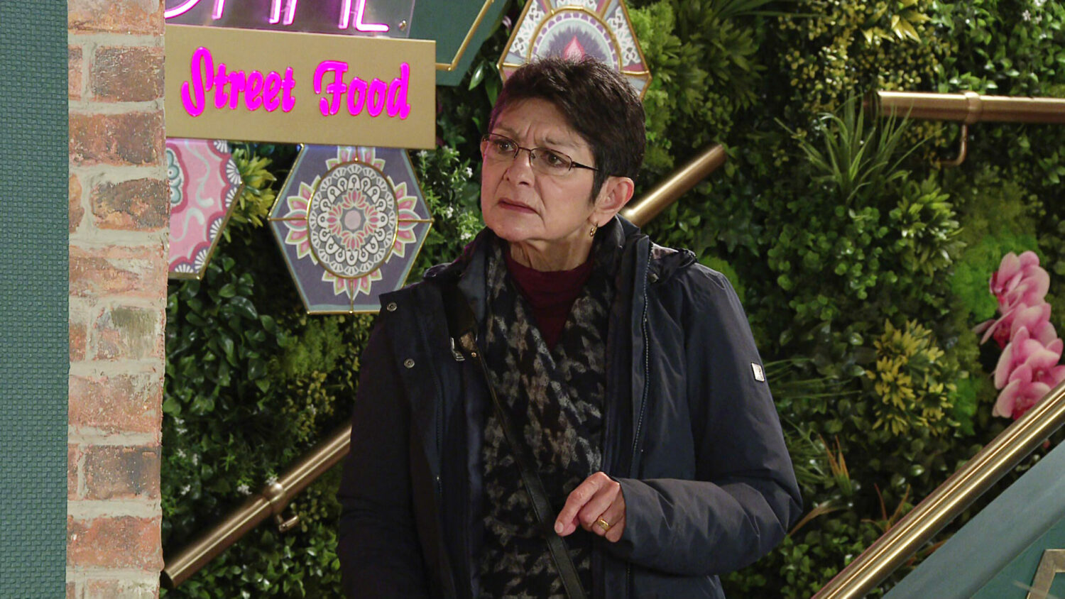 Coronation Street Yasmeen looks annoyed in Speed Daal