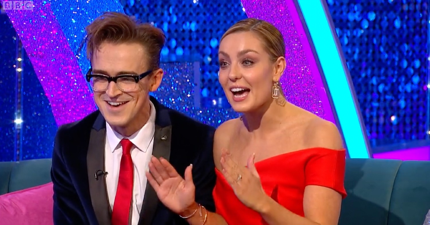 Amy Dowden and Tom Fletcher ons strictly it takes two