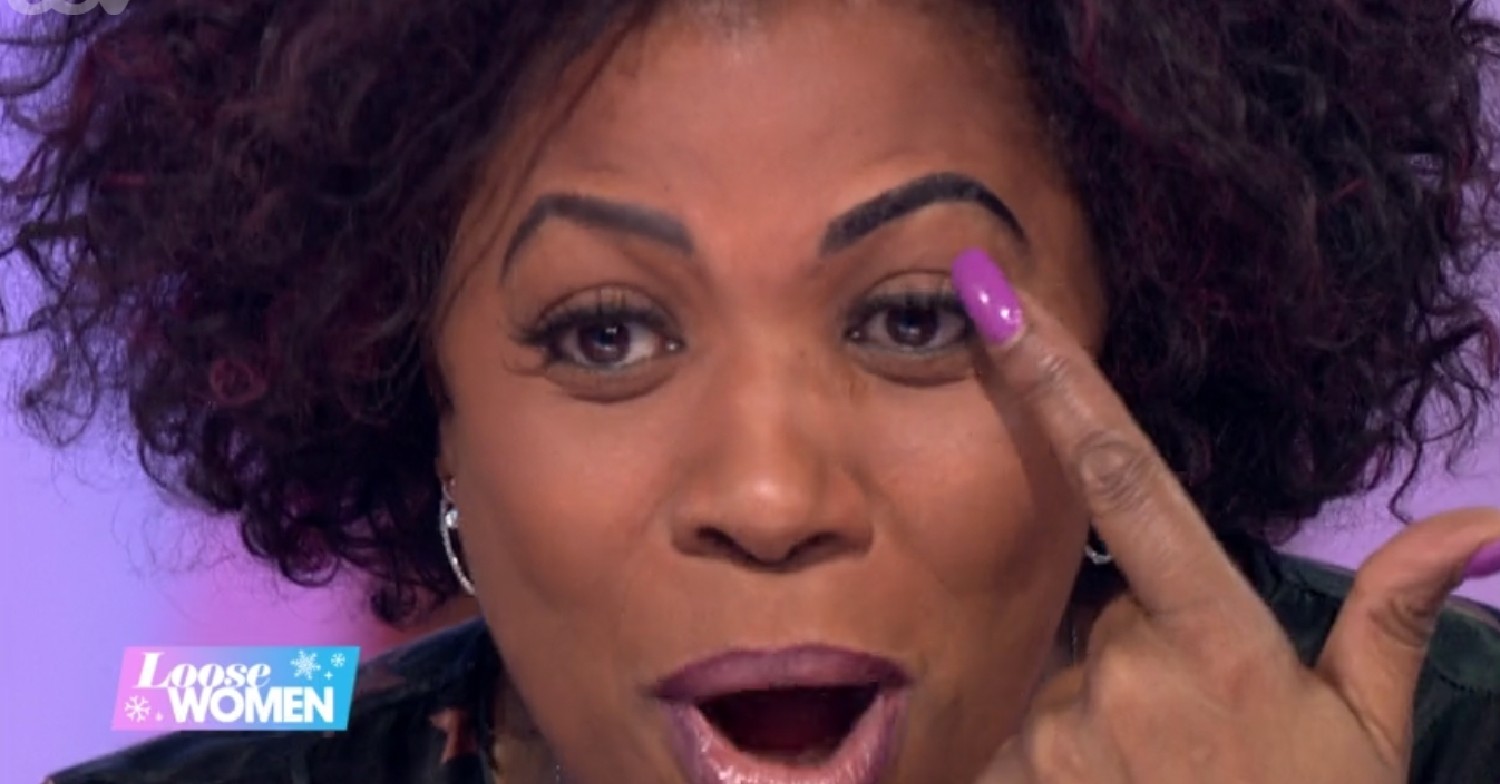 Brenda Edwards ITV Loose Women eyebrows