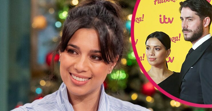 Emmerdale Fiona Wade with her husband Simon Cotton