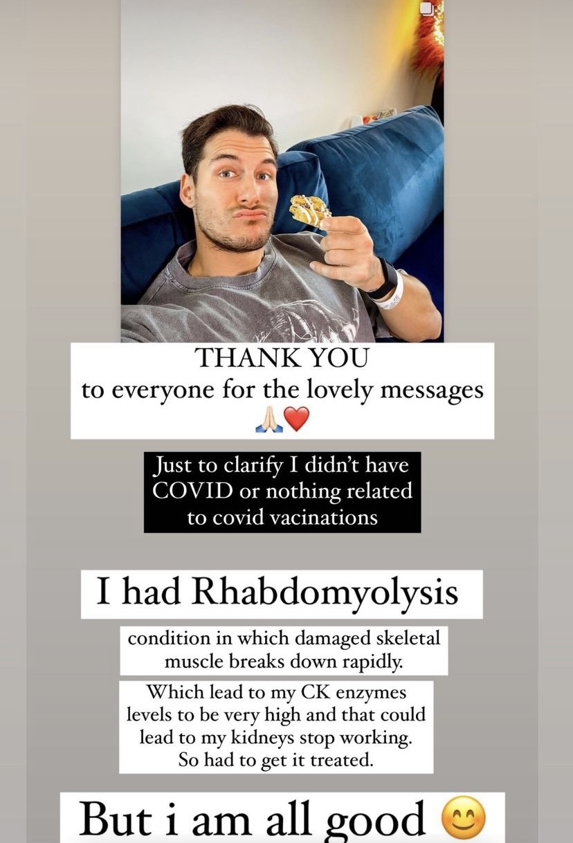 Gorka Marquez after hospital visit