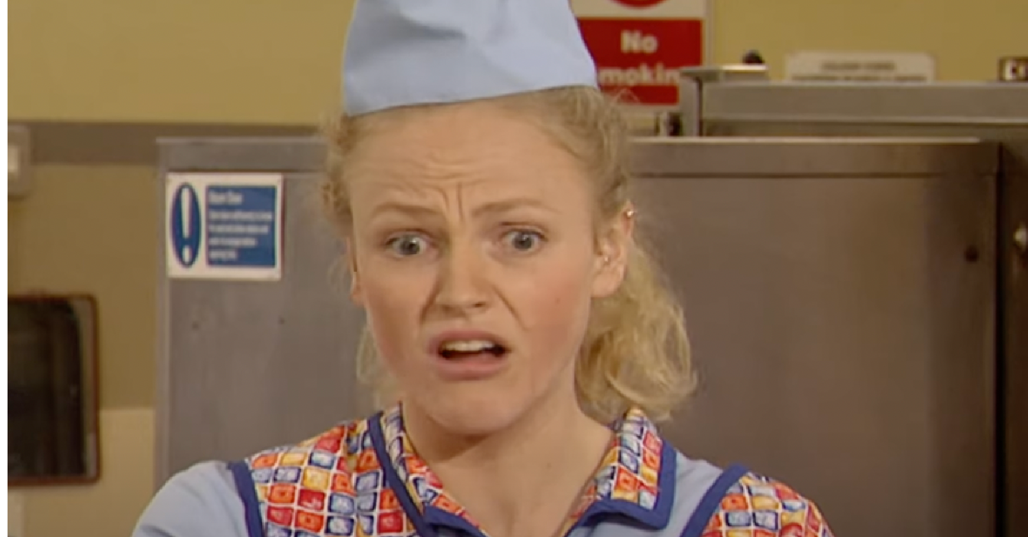 Maxine as Twinkle in Dinner ladies