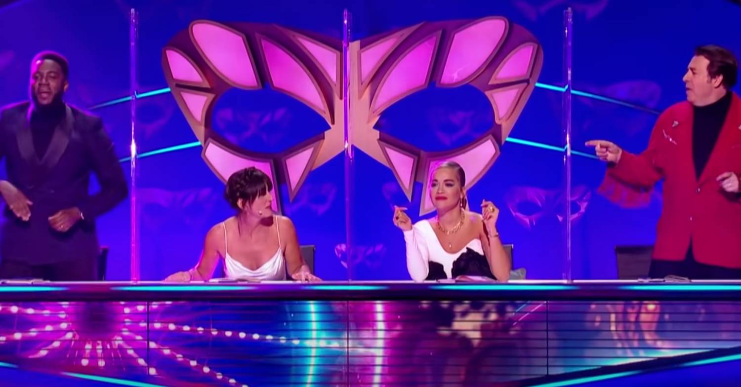 Mo Gilligan, Davina McCall and Rita Ora join Jonathan Ross on the The Masked Singer panel