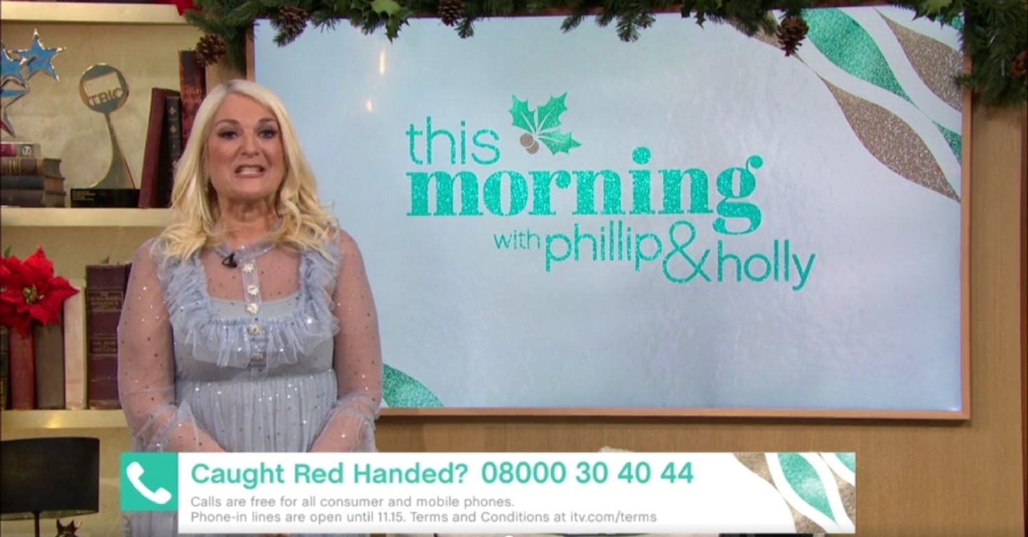 Vanessa Feltz dress on This Morning