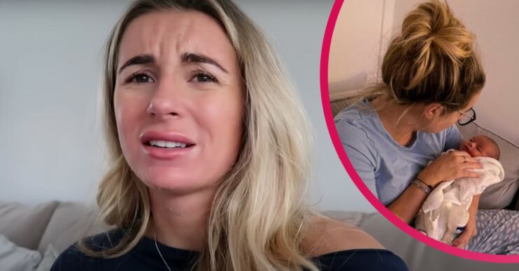 dani dyer and baby son Santi