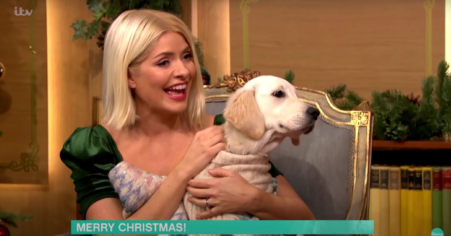 holly willoughby and her dog on This morning 