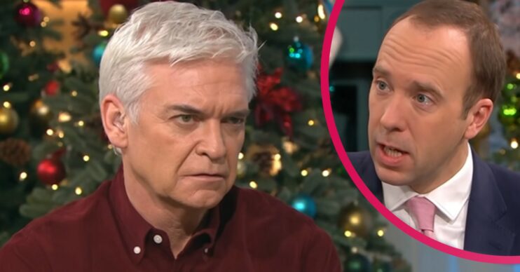 Phillip Schofield and Matt Hancock on This morning