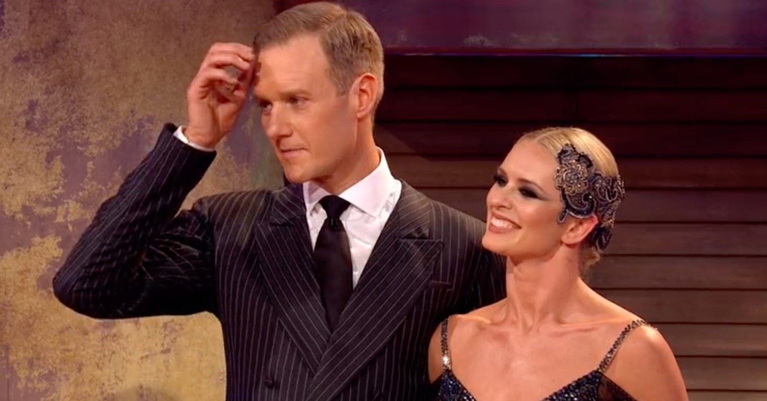 Dan Walker and Nadiya actually landed above AJ on the Strictly leaderboard (Credit: BBC)