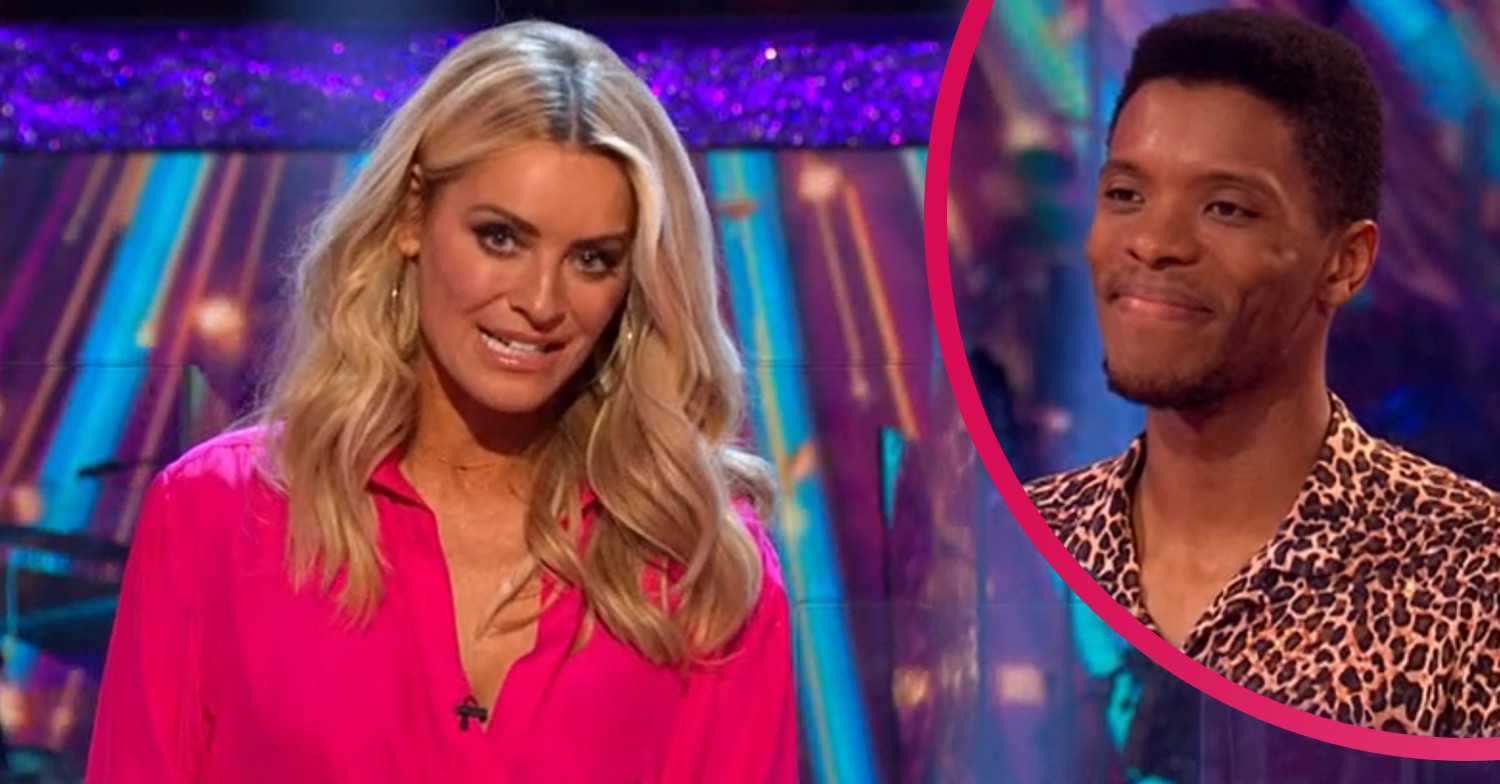 Rhys Stephenson and Tess Daly on Strictly Come Dancing