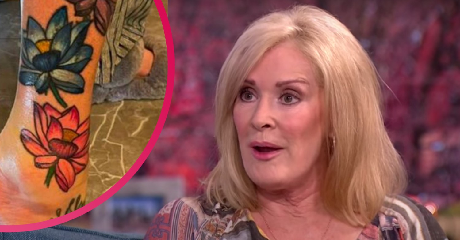 Beverley Callard shows fans how her enormous new tattoo is 'growing up her leg'