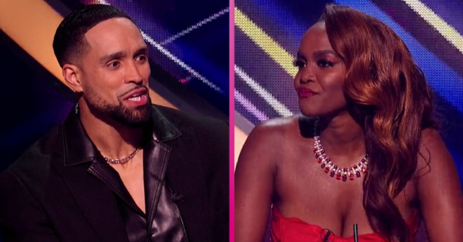 Ashley Banjo on the Dancing On Ice panel with Oti Mabuse