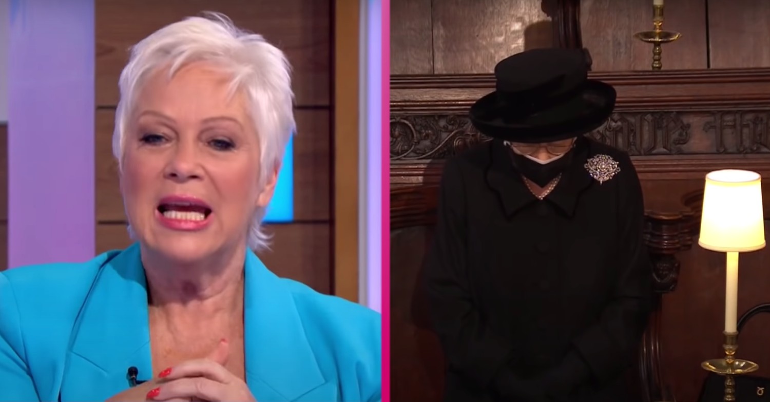 Denise Welch sparks heated debate with Twitter comments about Queen social distancing at Prince Philip funeral