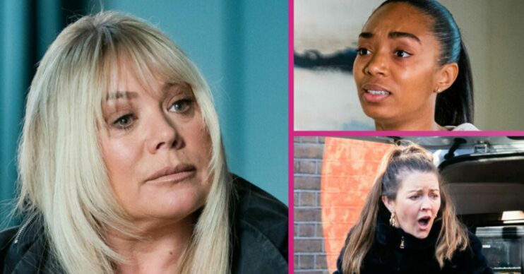 EastEnders Sharon Chelsea Stacey first look comp image week 5