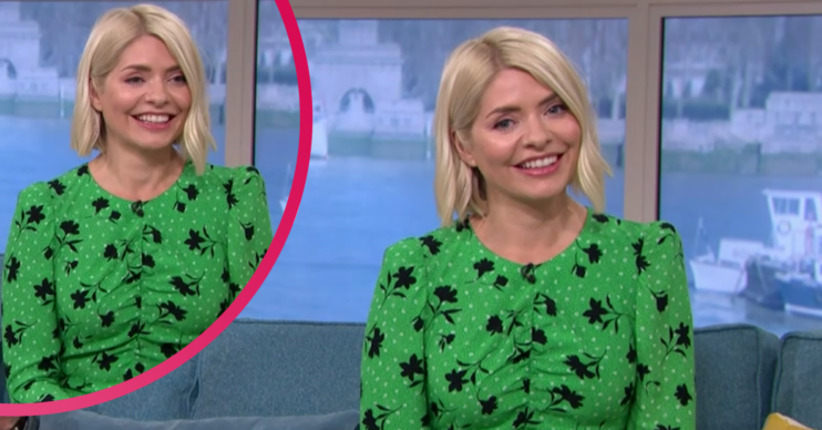 Holly Willoughby stuns in green dress as she returns to This Morning today