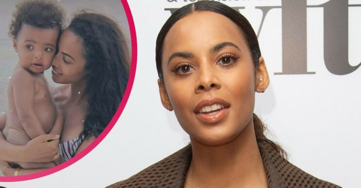 Rochelle Humes on Instagram with son Blake