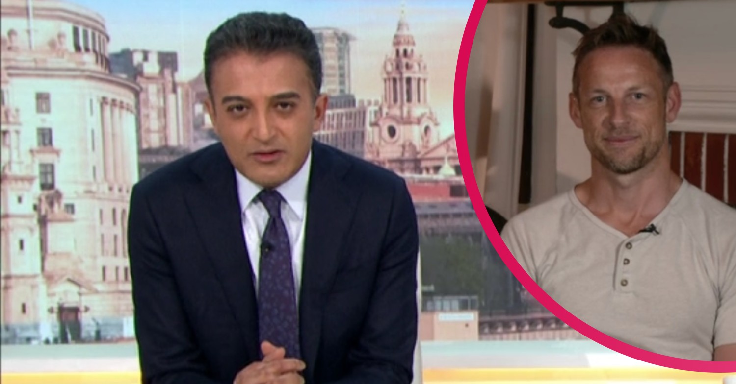 adil ray and jenson button on gmb