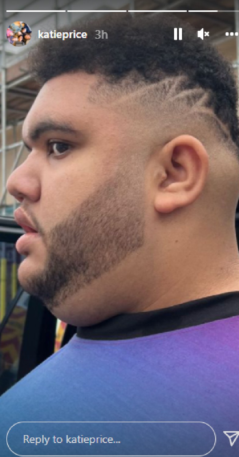 Katie Price son Harvey Price shows off new look
