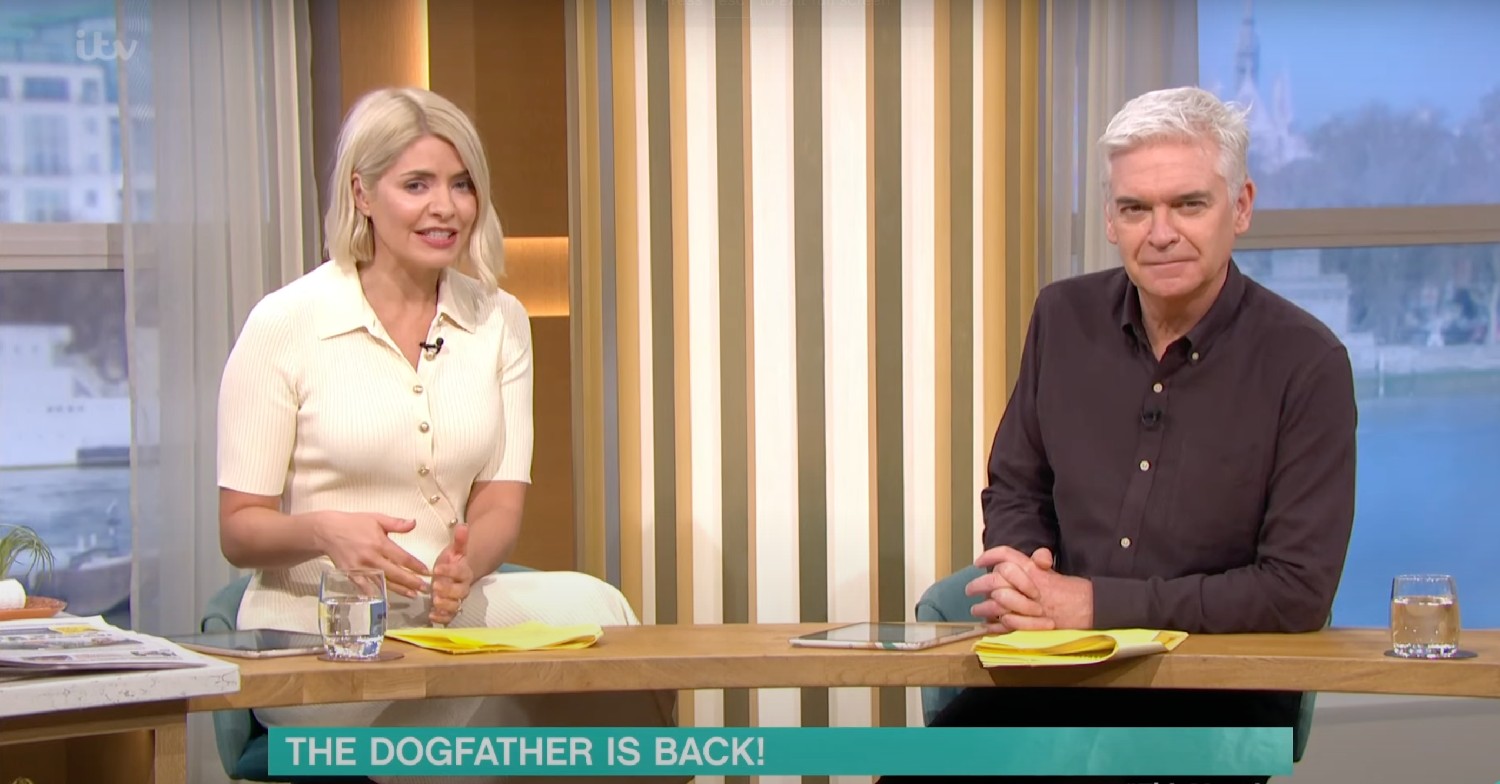 holly willoughby phillip schofield this morning talking about her dog