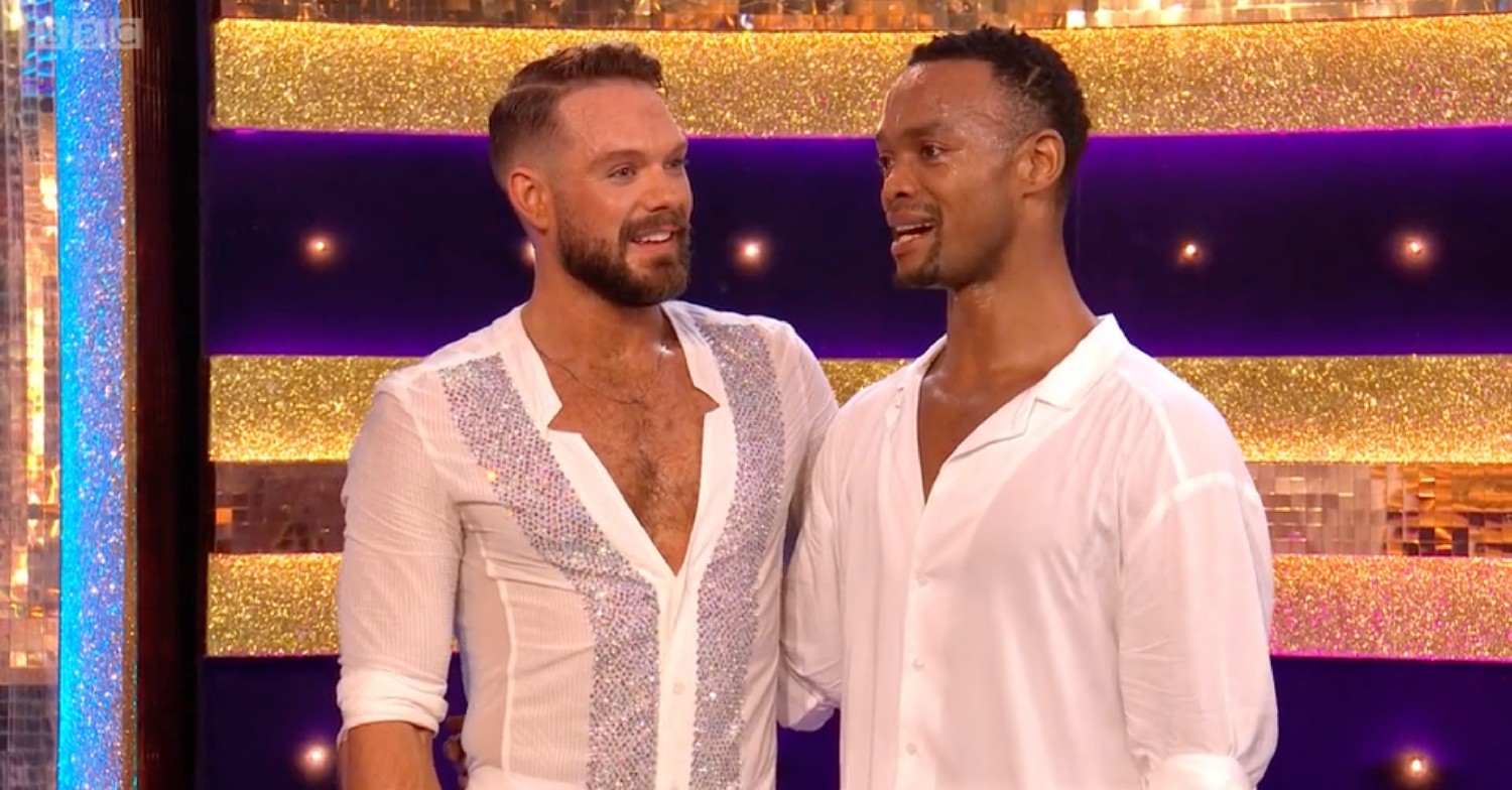 Strictly stars Johannes Radebe and John Whaite