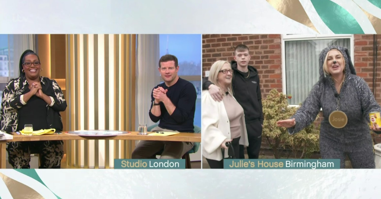 josie gibson on this morning with dermot oleary and alison hammond