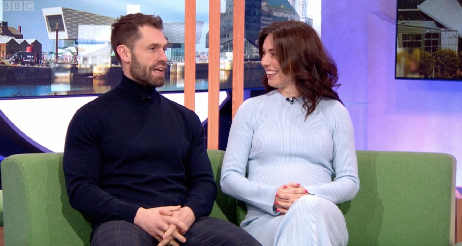 Kelvin Fletcher wife Liz Marsland shows off her baby bum