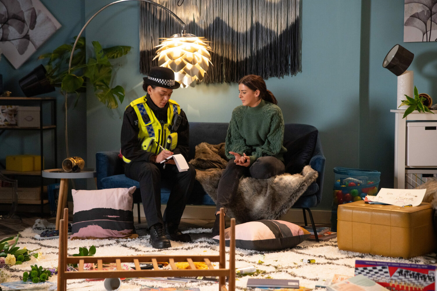 Coronation Street Lydia puts on an act as she reports Adam for stalking