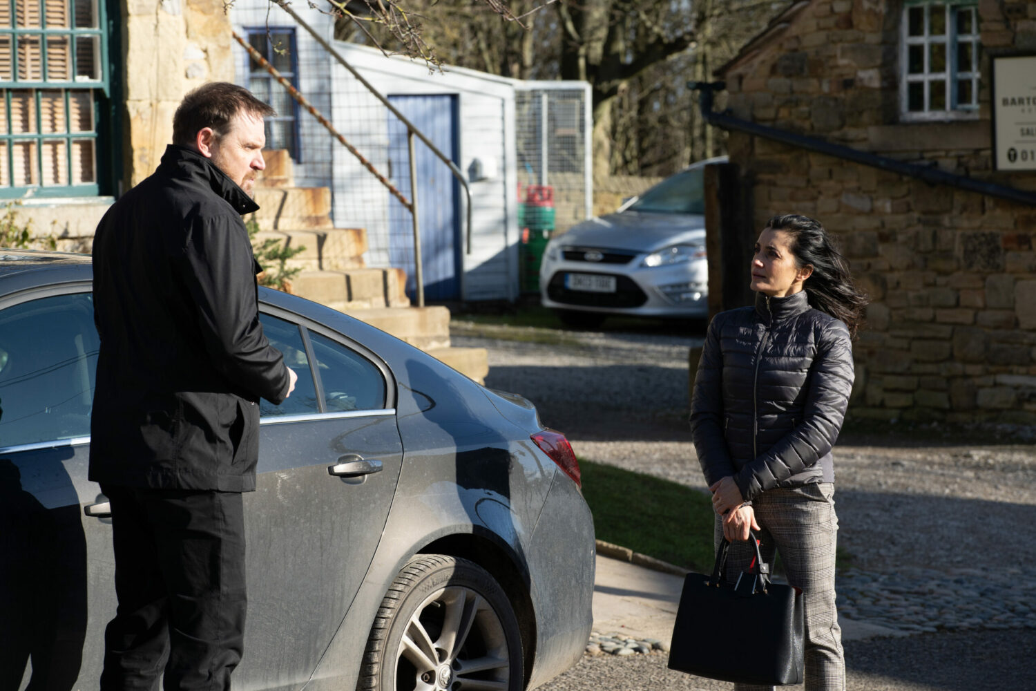 Emmerdale Manpreet is taken in for police questioning after Meena's accusations