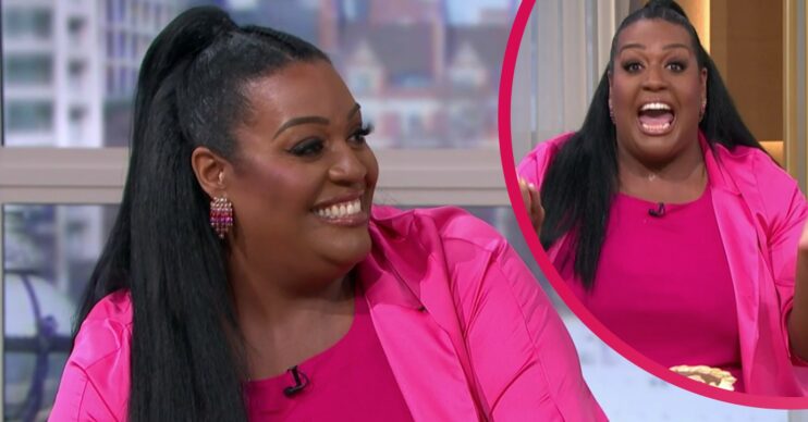 Alison Hammond celebrating her birthday on This Morning