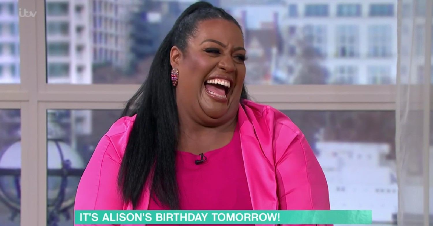 Alison Hammond celebrating her birthday on This Morning