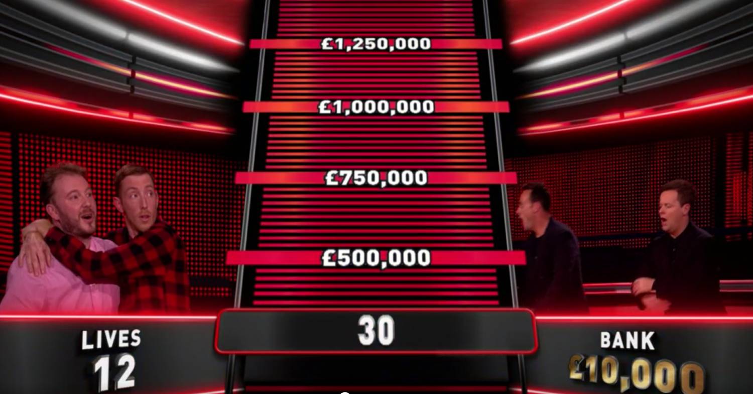 Ant and Dec on Limitless Win