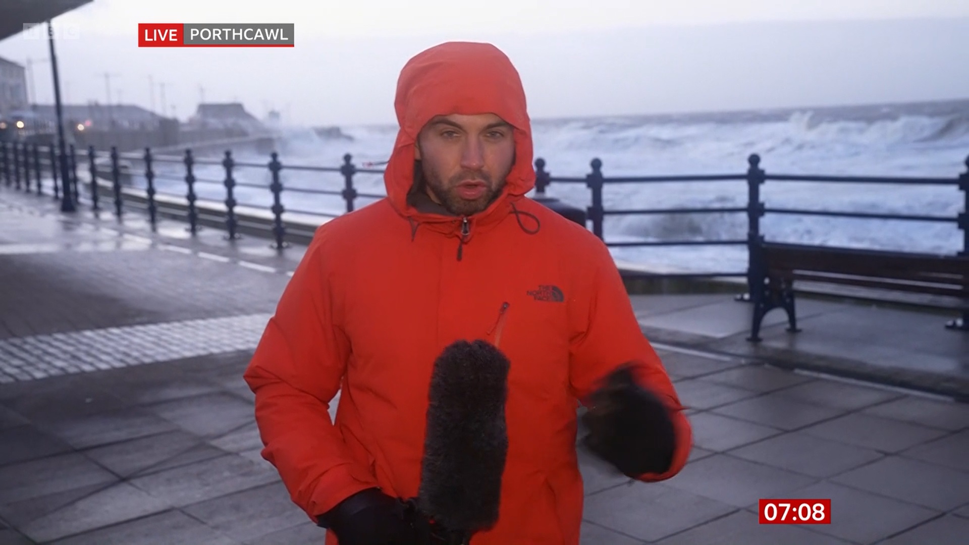 bbc breakfast reporting on storm eunice uk today