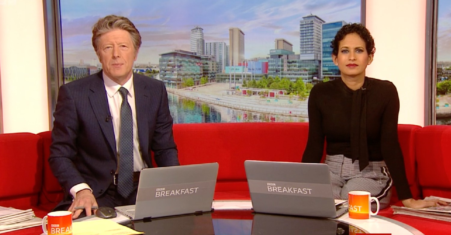 BBC Breakfast today: Charlie Stayt and Naga