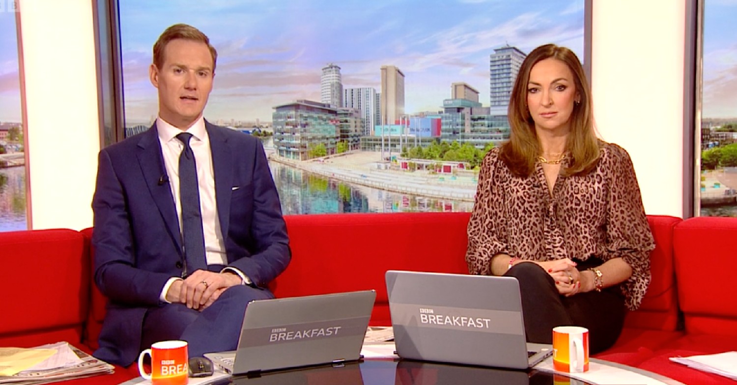 BBC Breakfast presenters Dan Walker and Sally Nugent