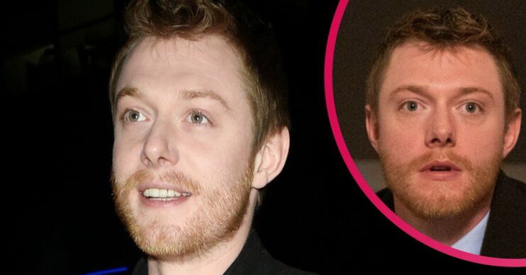 Coronation Street star Rob Mallard smiles on night out with corner image of Daniel Osbourne looking shocked