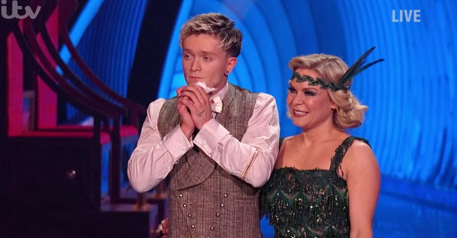 Connor Ball after his Dancing On ice injury