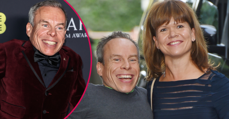 Warwick Davis with wife Samantha