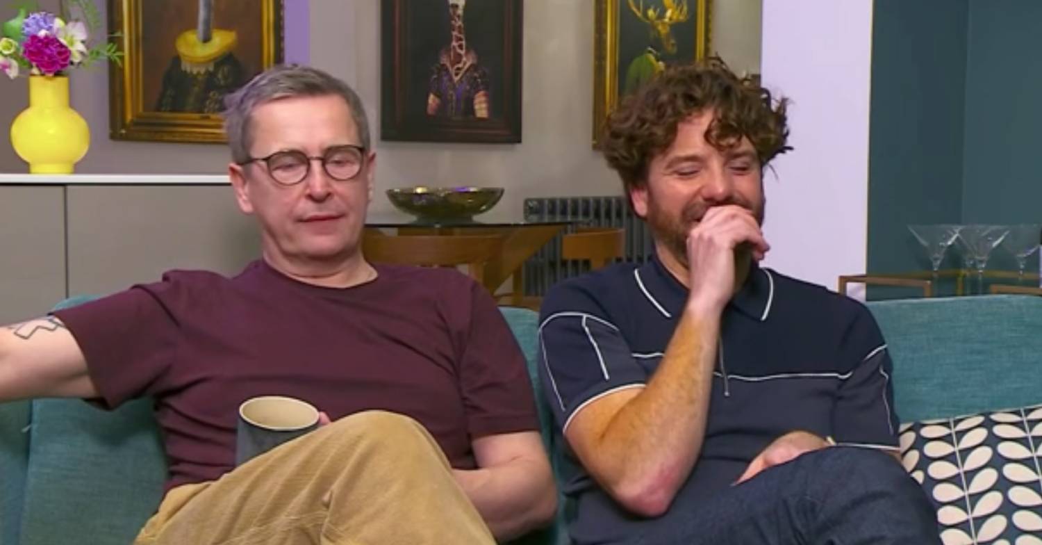 Gogglebox regular Daniel Lustig, right, with Stephen Webb, left