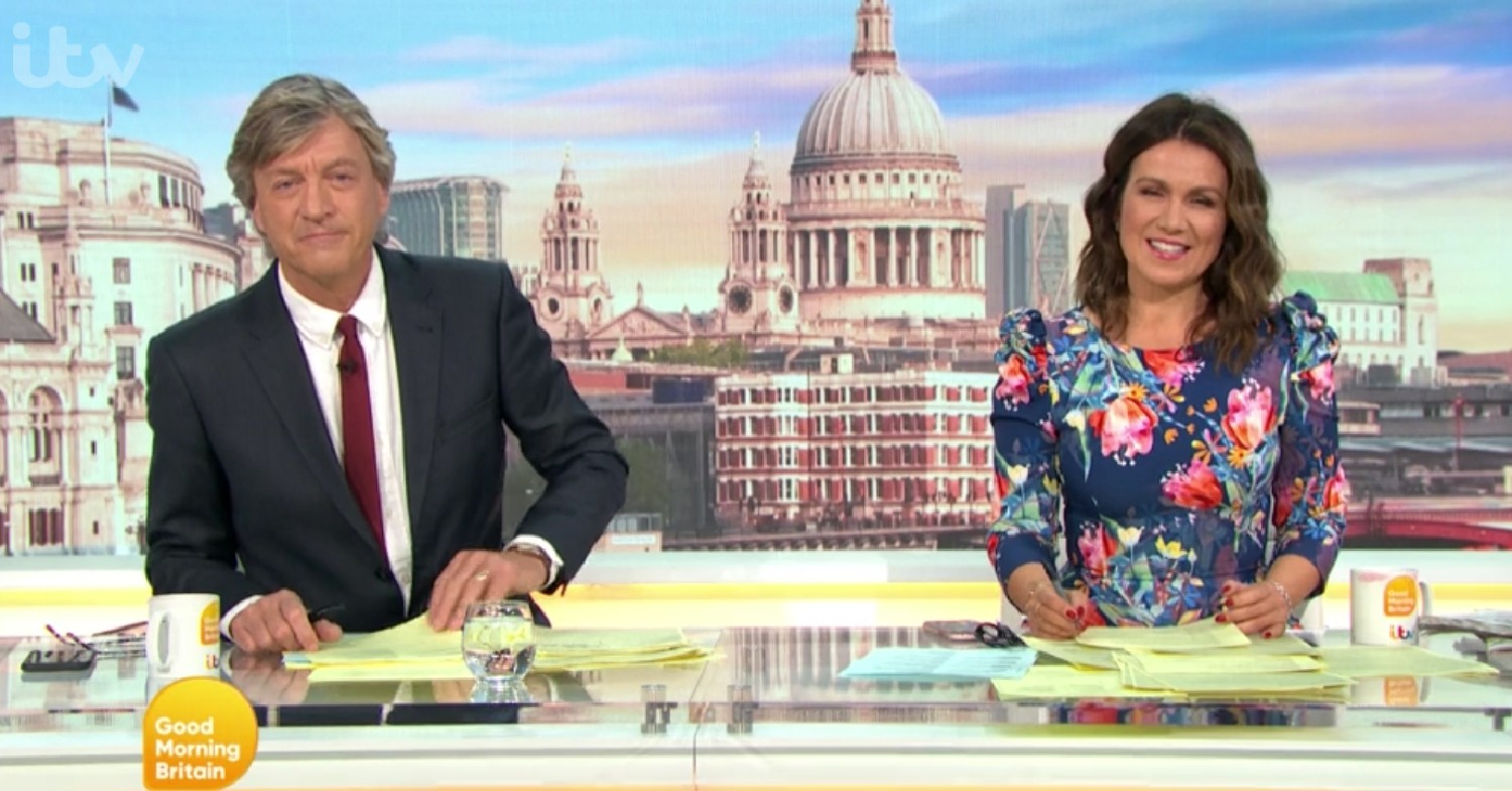 Good Morning Britain today: Richard Madeley and Susanna Reid