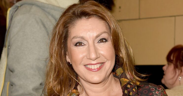 Jane McDonald smiling at event