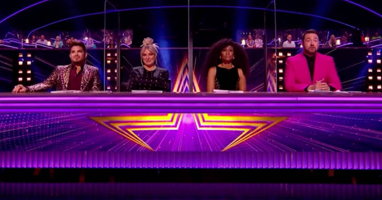 Jason Manford, right, with fellow Starstruck judges Adam Lambert, Sheridan Smith and Beverley Knight