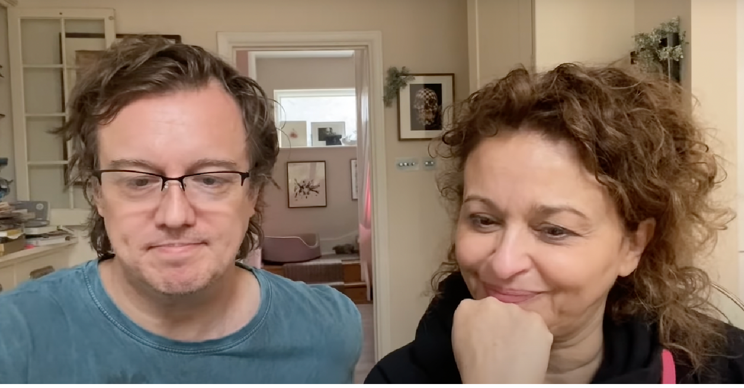 Nadia Sawalha and husband Mark Adderley