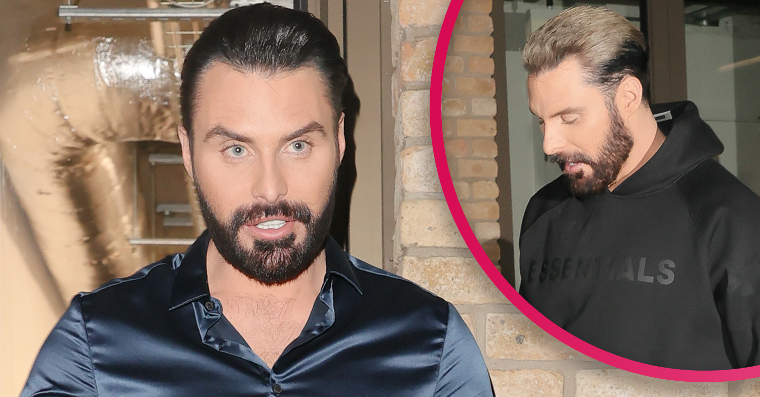 Rylan Clark looking stressed