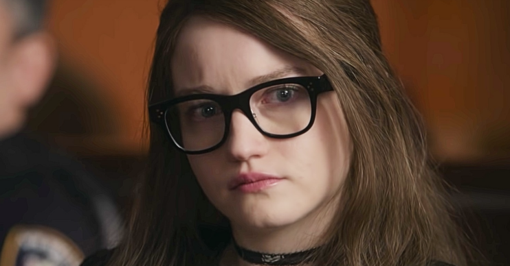 Scam heiress Anna Sorokin being interviewed in Inventing Anna