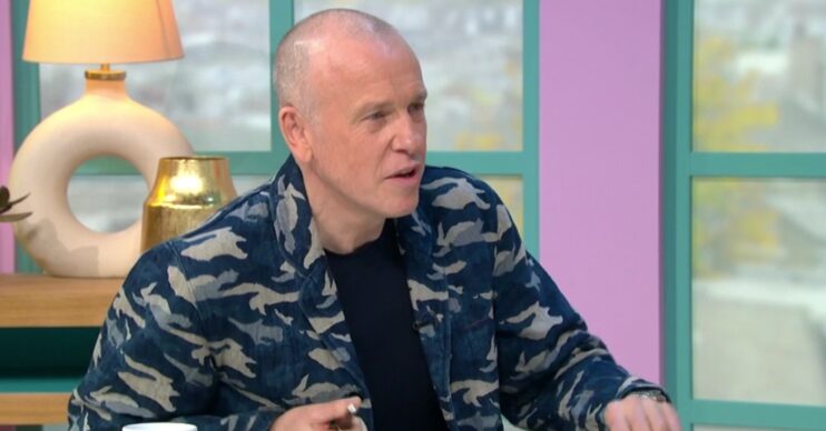 Sunday Brunch host Tim Lovejoy mocked by viewers over his appearance today. (Credit: Channel4)