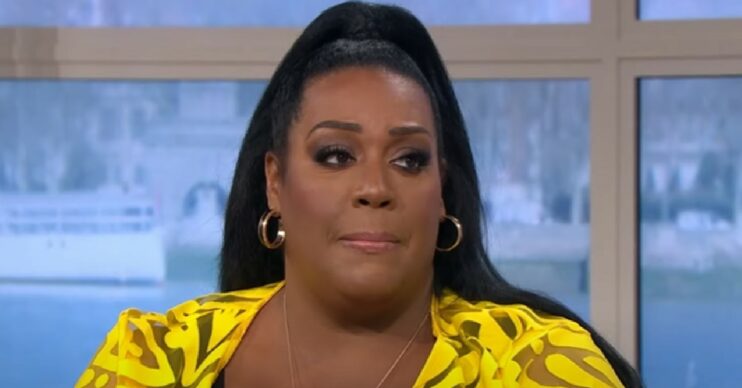 Alison Hammond looking concerned on This Morning